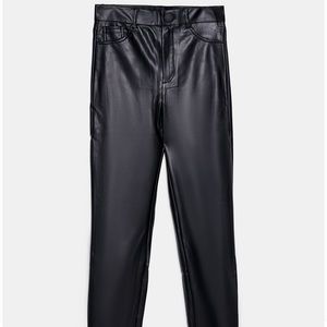 Zara Faux Leather Leggings